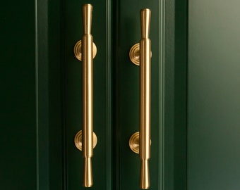 Maniglia per mobile in ottone spazzolato / Ferramenta da cucina MCM