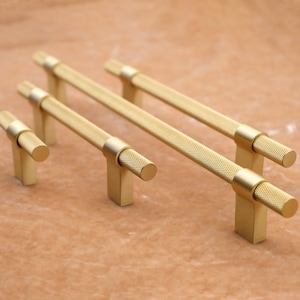 Knurled Brass Cabinet Handles | Gold Kitchen Cabinet Pulls | Brass Cabinet Knobs And Pulls | Gold Kitchen Hardware | Brass Cabinet Hardware