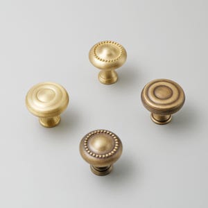 Solid Brass Versatile Drawer Knob Antique Brass Knobs Brushed Brass Knobs Dresser Knobs Cabinet Door Knobs Decorative Knobs Cabinet Hardware