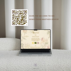 Vintage English Garden Wedding Website Template | Fine Art Floral Invitation | Mobile Friendly RSVP Website | Canva Editable image 4
