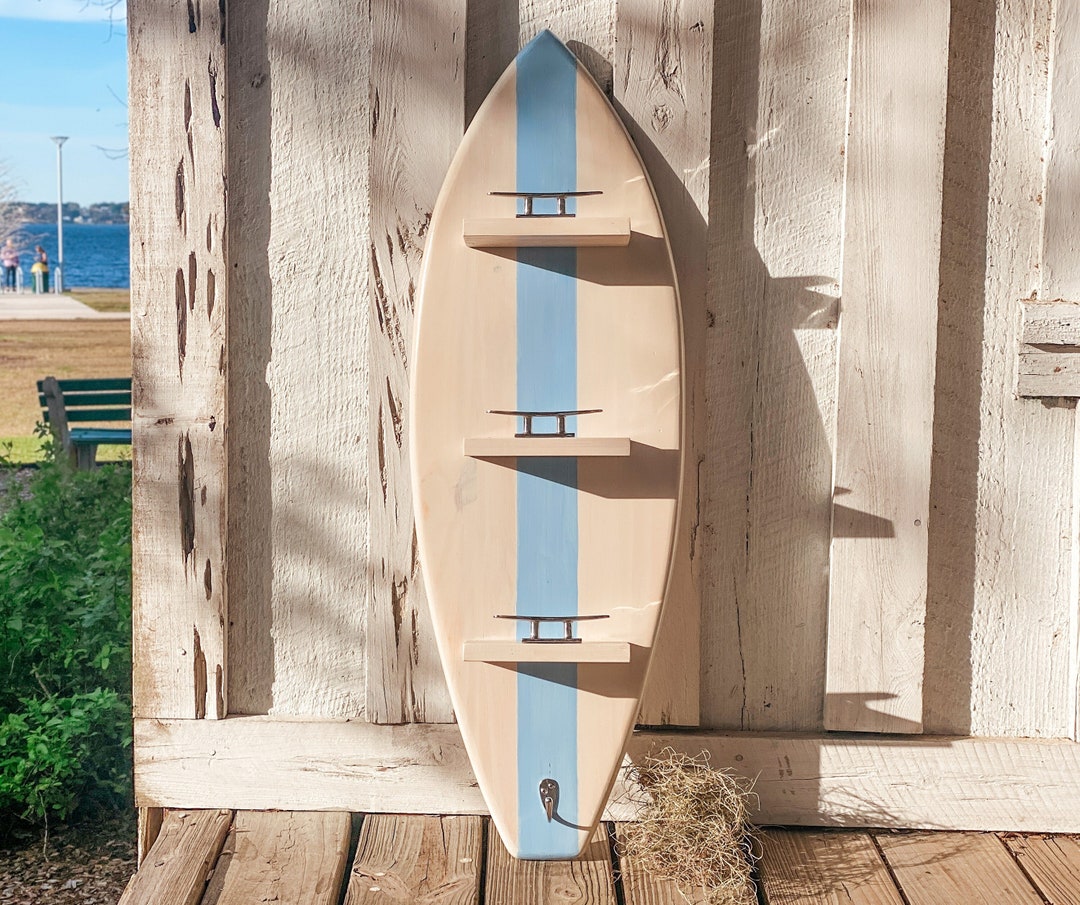 Surfboard Towel Rack, Surf Style Towel Hooks, Boat Cleat Bathroom