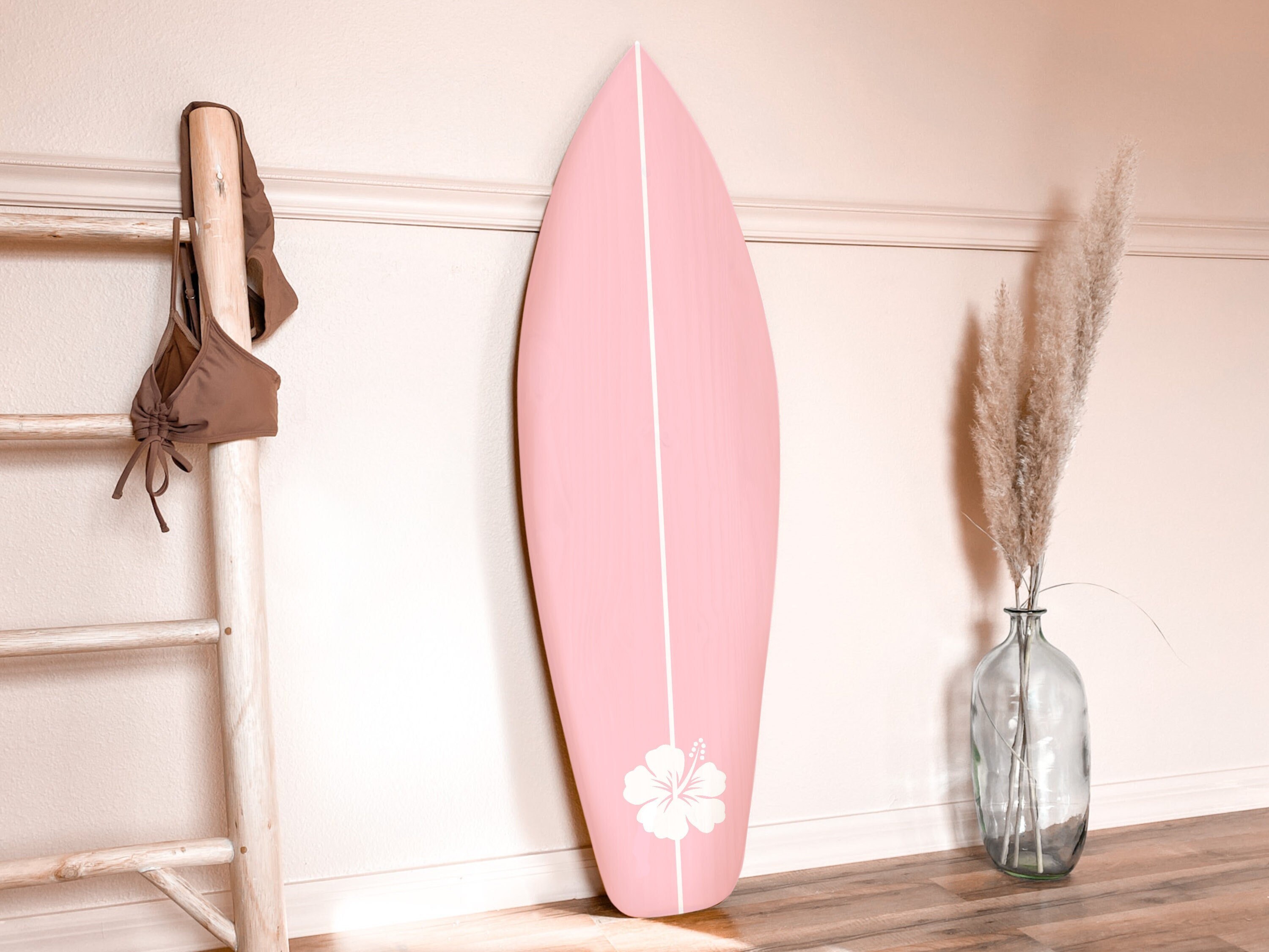 Pink cheap surfboard decor