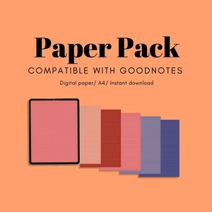 Papel digital Goodnotes, Color, Bloc de notas digital, Plantilla para tomar notas GoodNotes, Plantilla GoodNotes, Toma de notas universitarias, por FelixMary