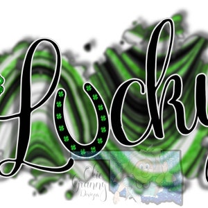 LUCKY - 2 estilos - Descarga instantánea del Día de San Patricio - para elaboración, camisetas, vasos, sublimación