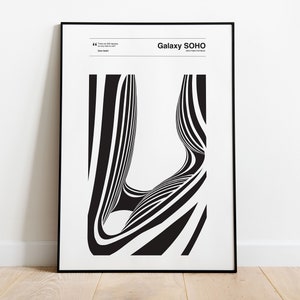 Galaxy SOHO | Zaha Hadid Architects | Architecture Graphic Poster | Modern Architecture Print | Graphic Illustration Art