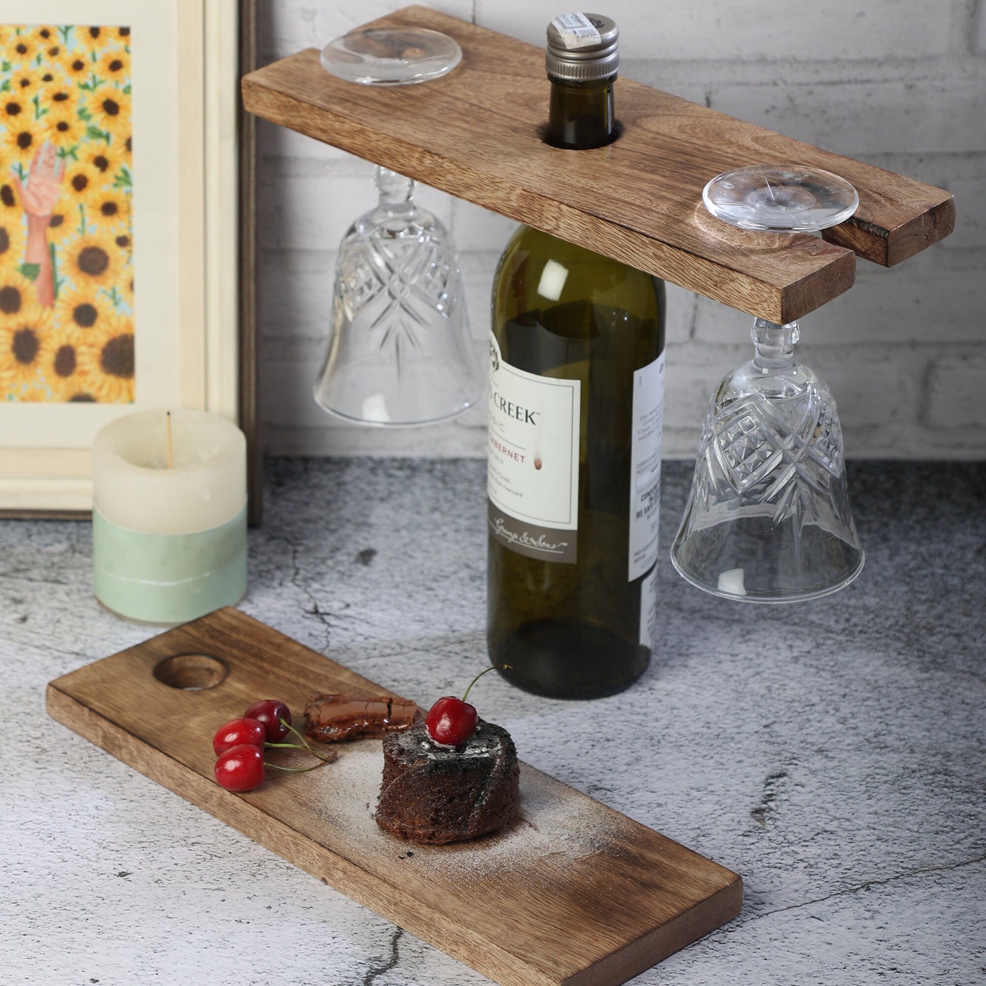 Wine and cheese caddy clearance