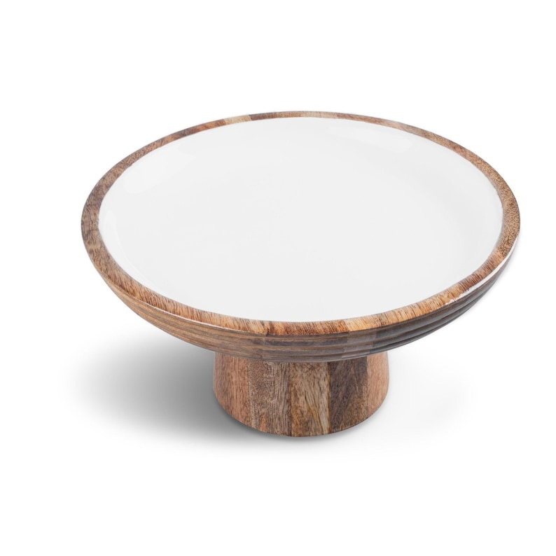 Aesthetic Living Mango Wood Cake Stand - Thumbnail 2