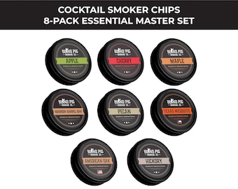 Cocktail Smoker Chips: USA Wood, 8-Flavor Sampler
