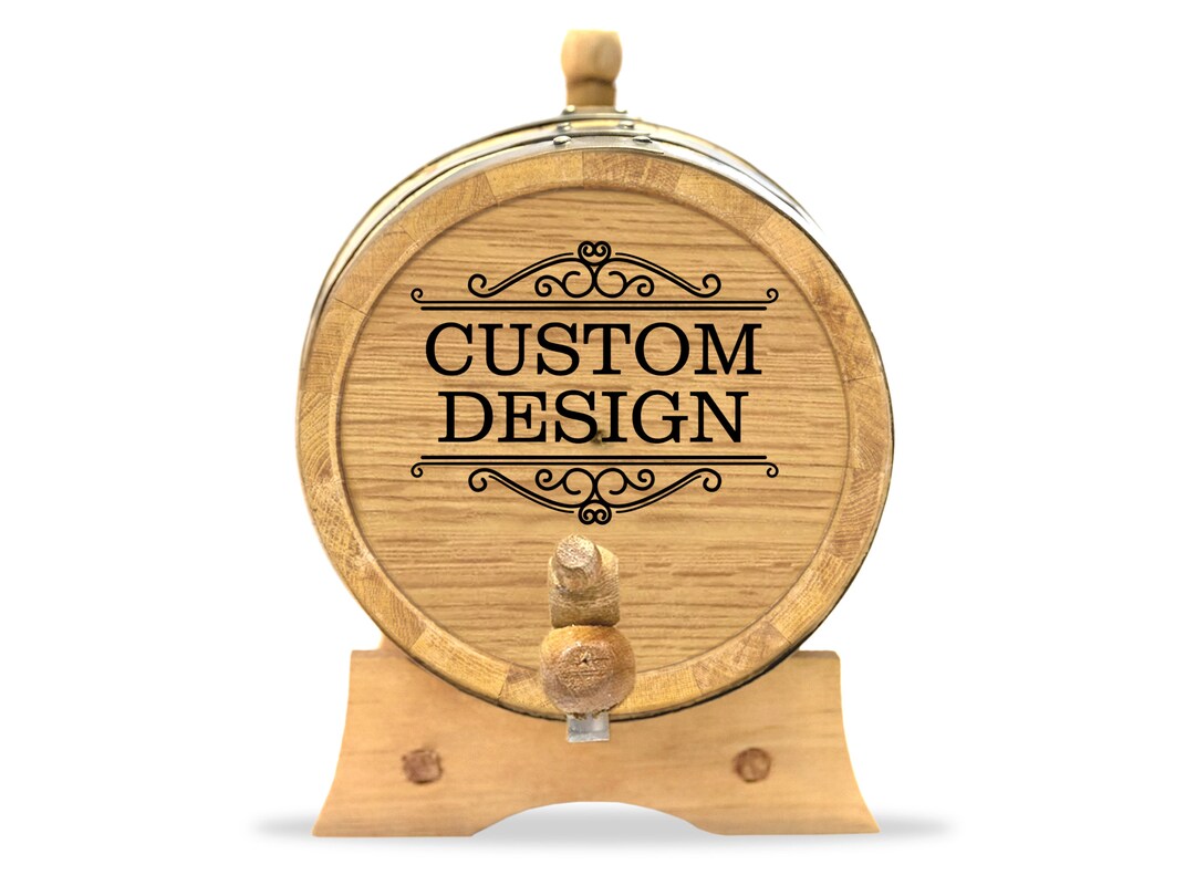 Custom Design Your Small Whiskey Barrel | Gift for Him | 5th Year ...