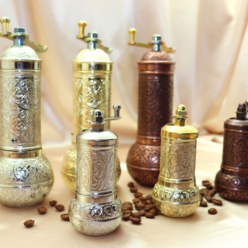 Black Pepper Salt Grinder Refillable Turkish Spice Mill Etsy