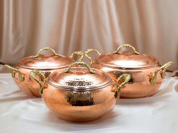 Oval Fancy Serving Pan, Pure Copper, Healthy Copper Cookware, Dining  Experience, Kitchen Appliances, French Cocotte 