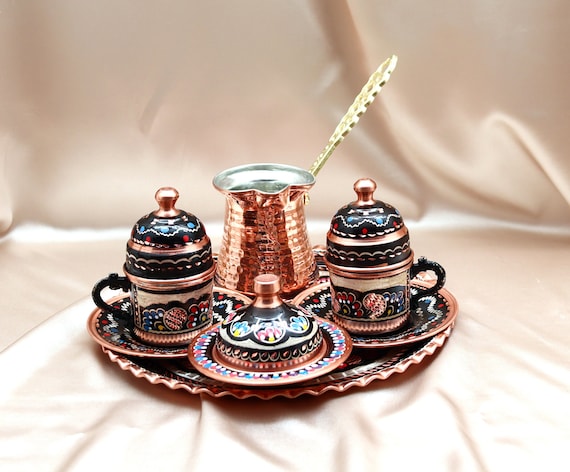Turkish coffee cheap set copper