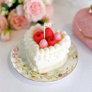 Berry Cake Candle: Sweet Scented Dessert Candle