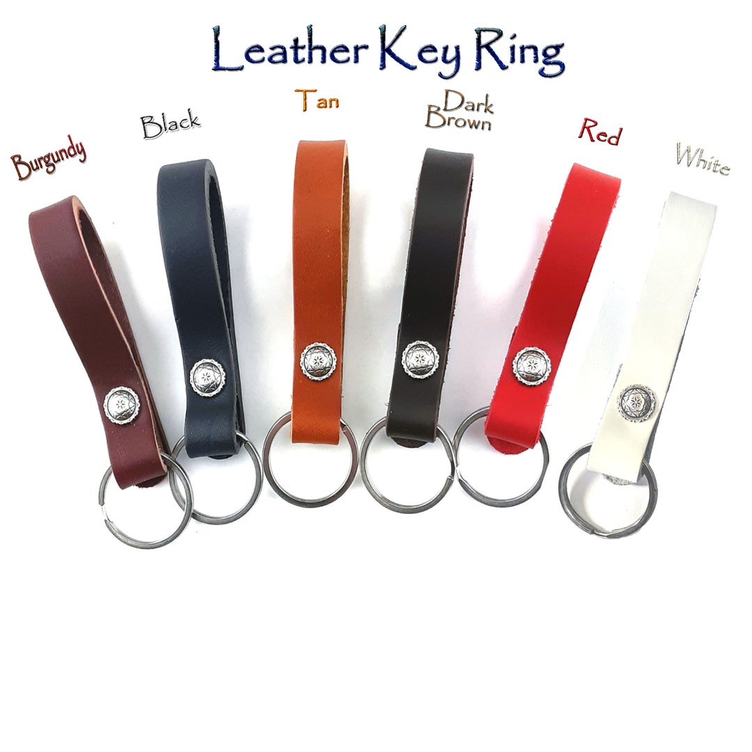 Handmade Full Grain Leather Key Ring: USA Made Organizer - Etsy