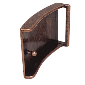 Antique Copper Heel Bar Belt Buckle - Fits 1.5" Snap-On Straps