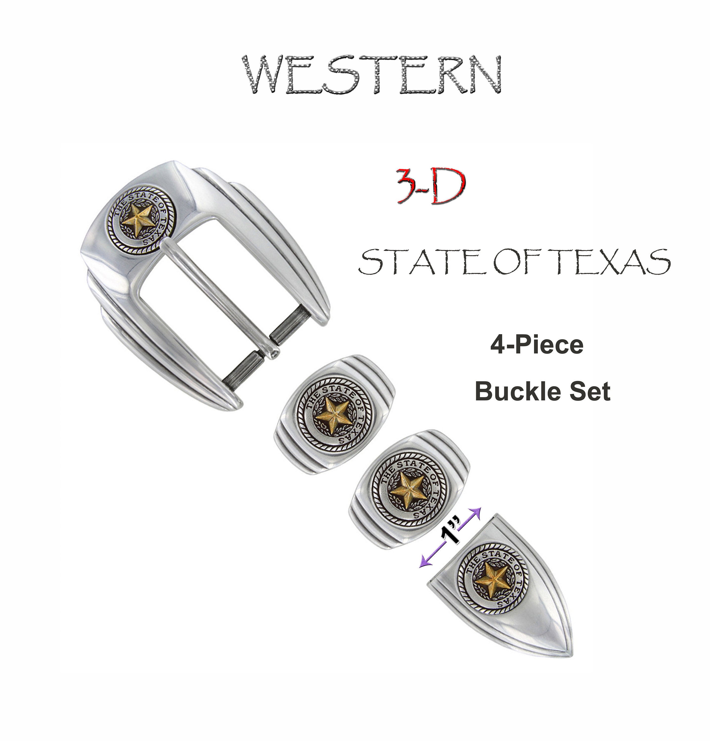 State of Texas Gold Star Engraved 3D Western Hand Polished Etsy