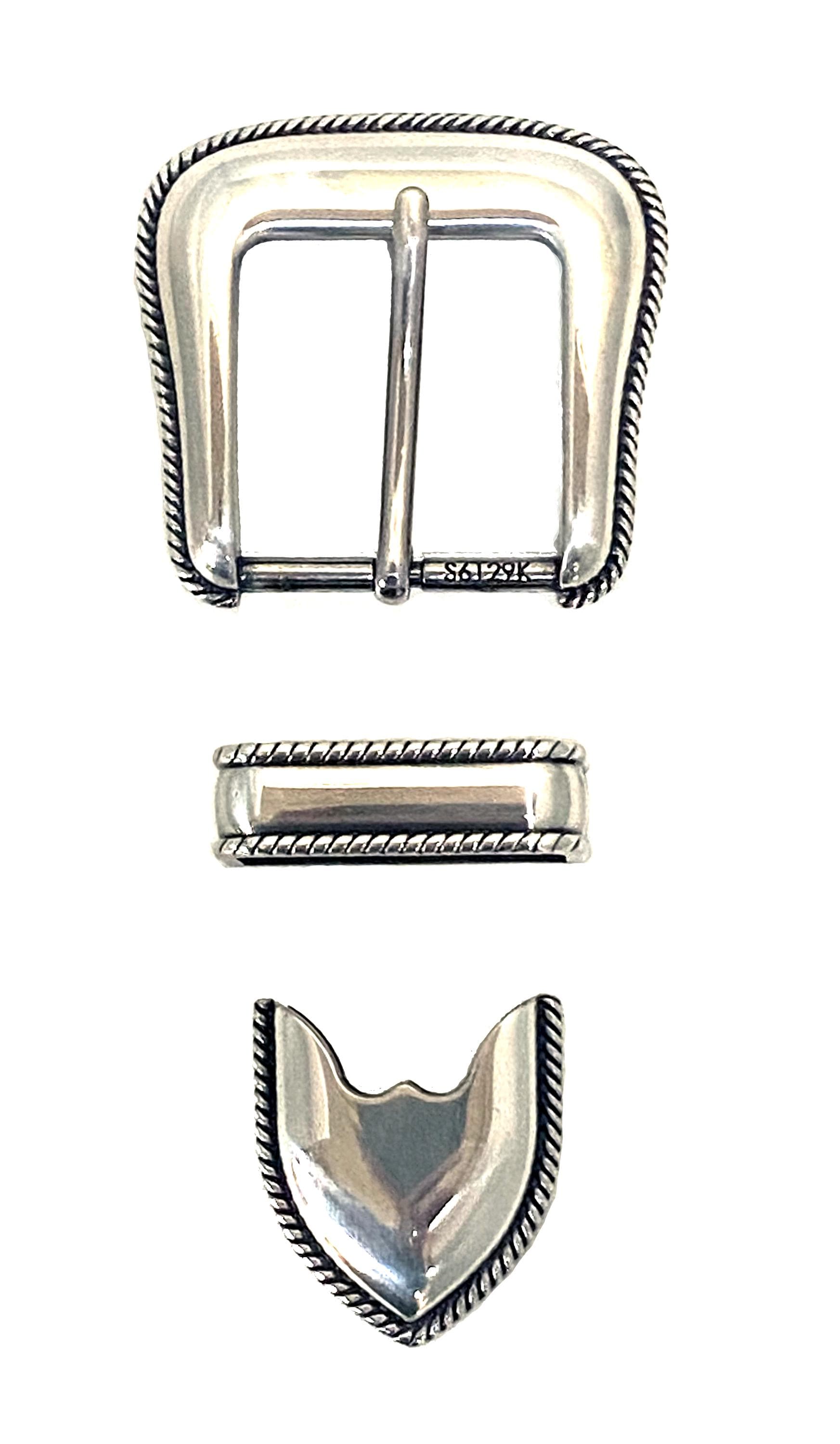 Vintage Initial Cowboy Belt Buckle - 3.75\