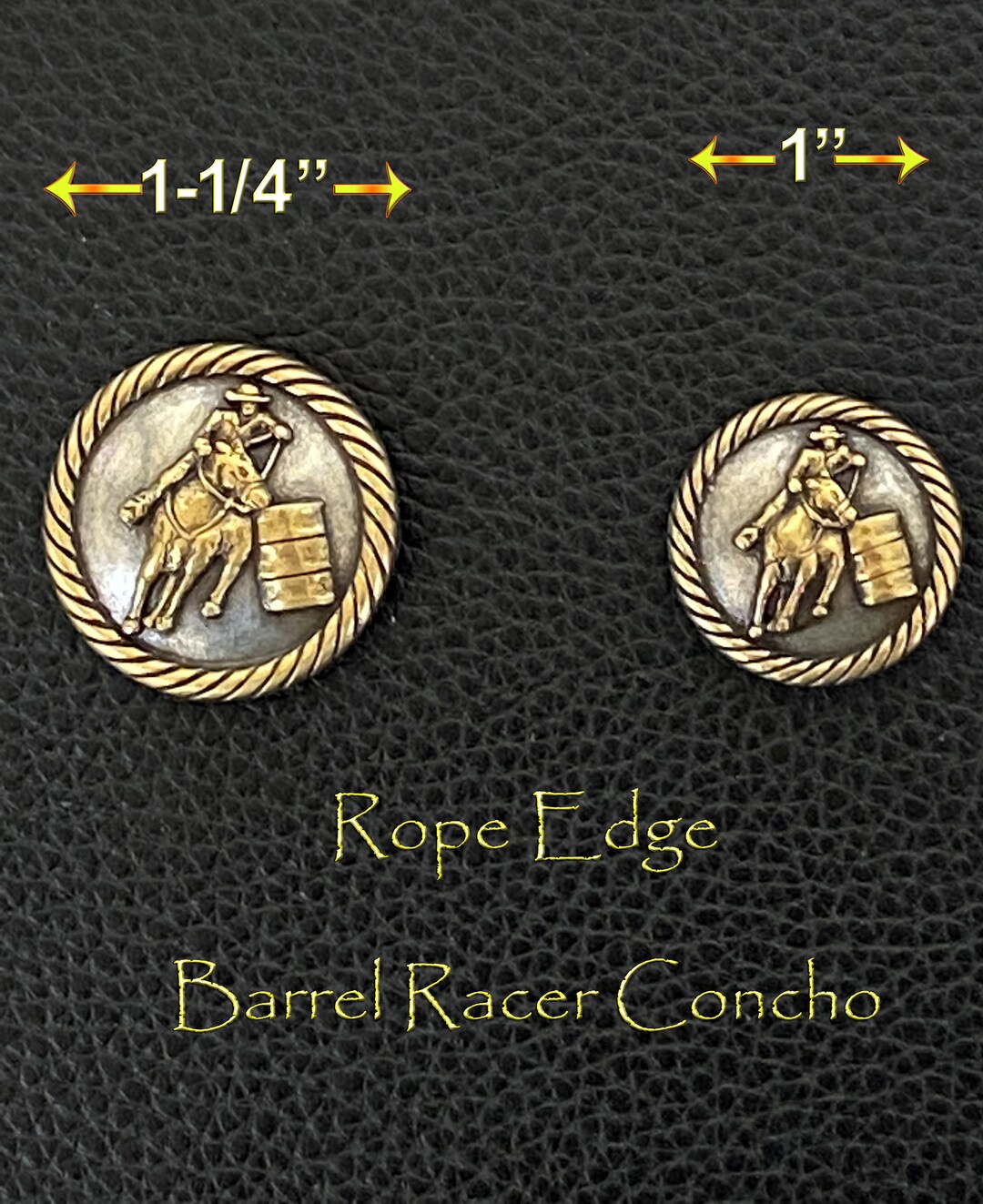 Lot De 6 Conchos Argent Pour équitation Barrel Racing - Neuf Sous Emballage
