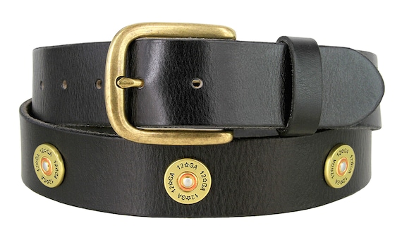小物 Vintage Leather Belt Genuine Vintage Retro Circle Studded Leather Belt
