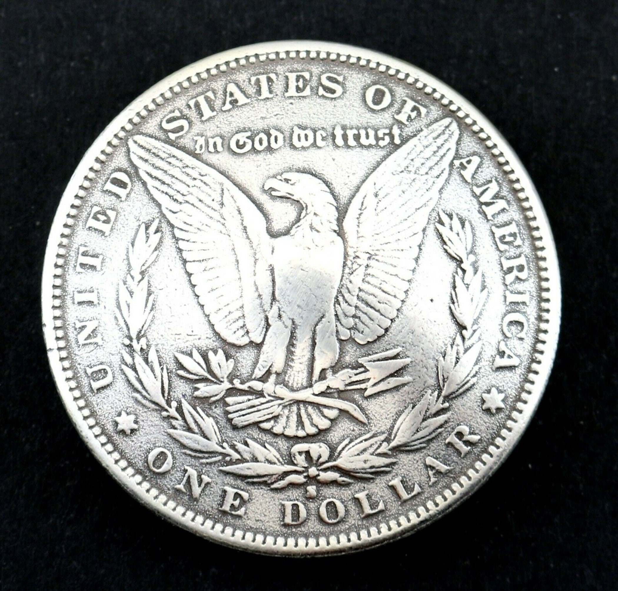 Lot De 2 Conchos Anciens – Demi-dollar, étoile Gravée En Cercle, Argenté