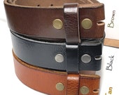 Vintage-Style Distressed Casual Leather Belt Strap 100 Cowhide Belt Strap ALL Sizes - Snaps For Changing Buckles -Women 39 s - Men 39 s -USA Made