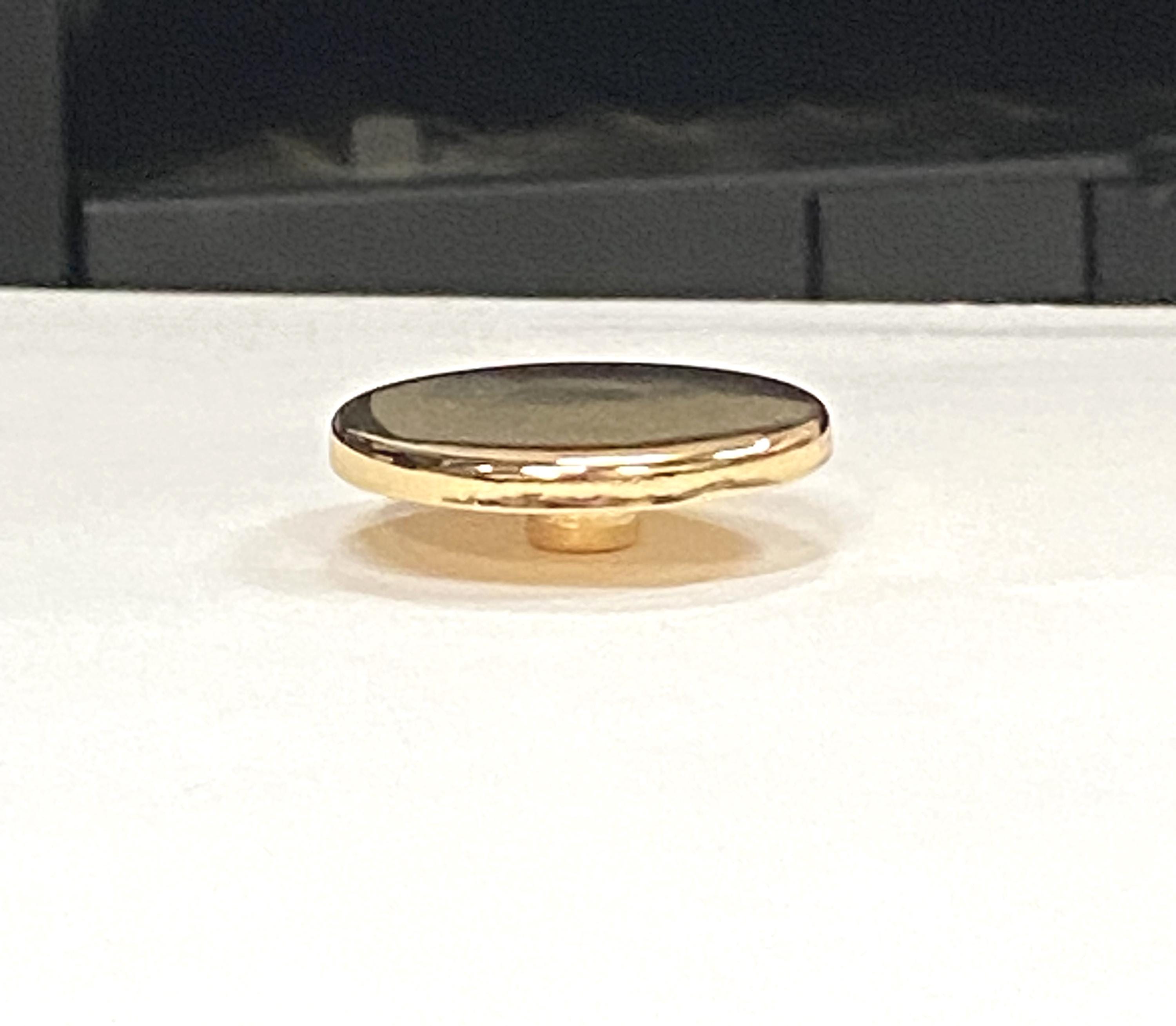 Lot of 6 Classic Round Flat Polished Conchos, 1-inch Gold Plated ...