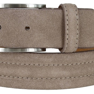 Genuine Vintage Suede Leather Casual / Dress Belt 1-3/8&quot; = (35mm) Wide available 6 colors Sizes 32&quot; to 46&quot;