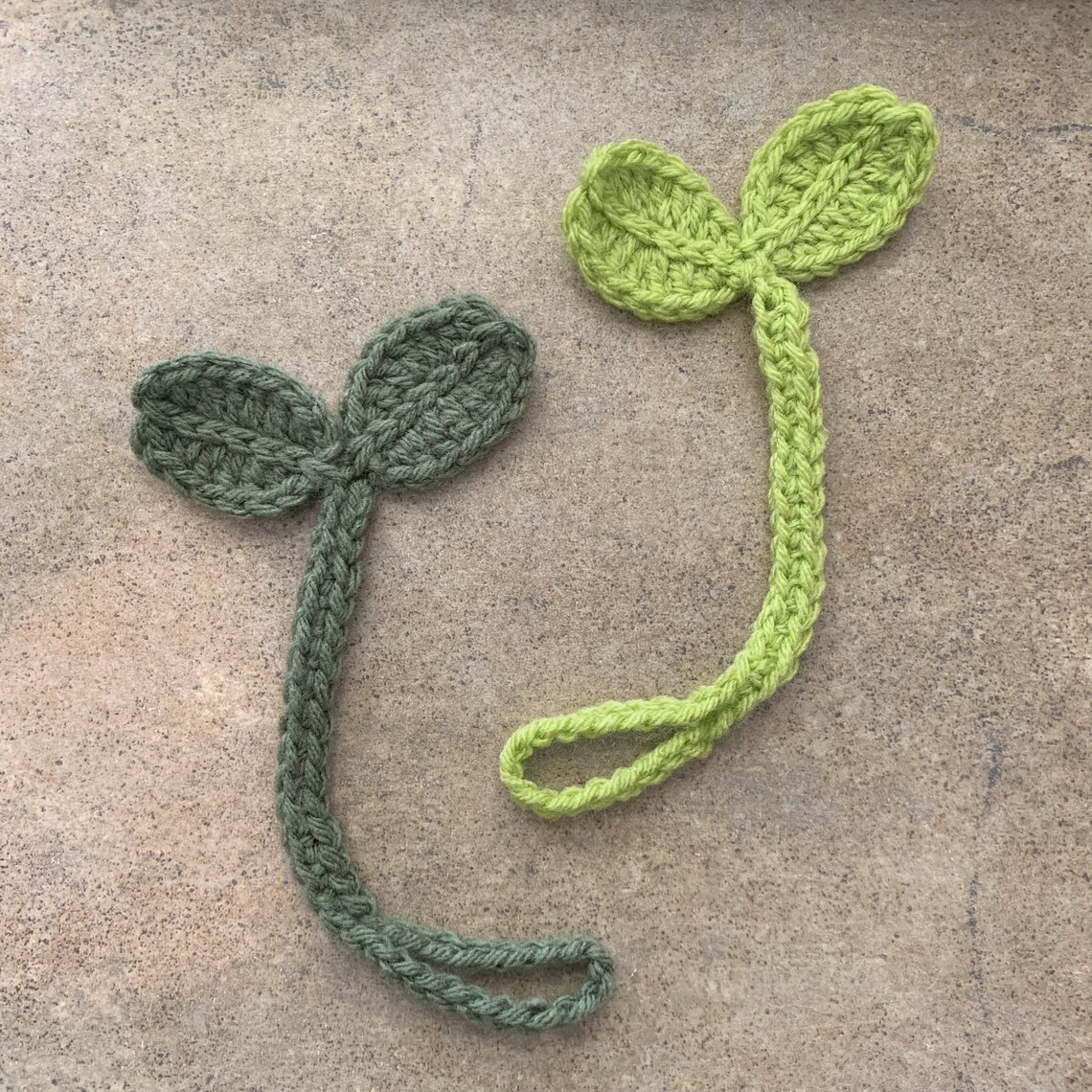 PDF DOWNLOAD Crochet Sprout Cable Tie and Bookmark Pattern / Etsy