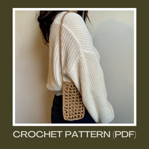 PDF DOWNLOAD crochet mesh phone bag / crochet pattern / crochet bag pattern / crochet phone bag pattern / mini sling bag pattern