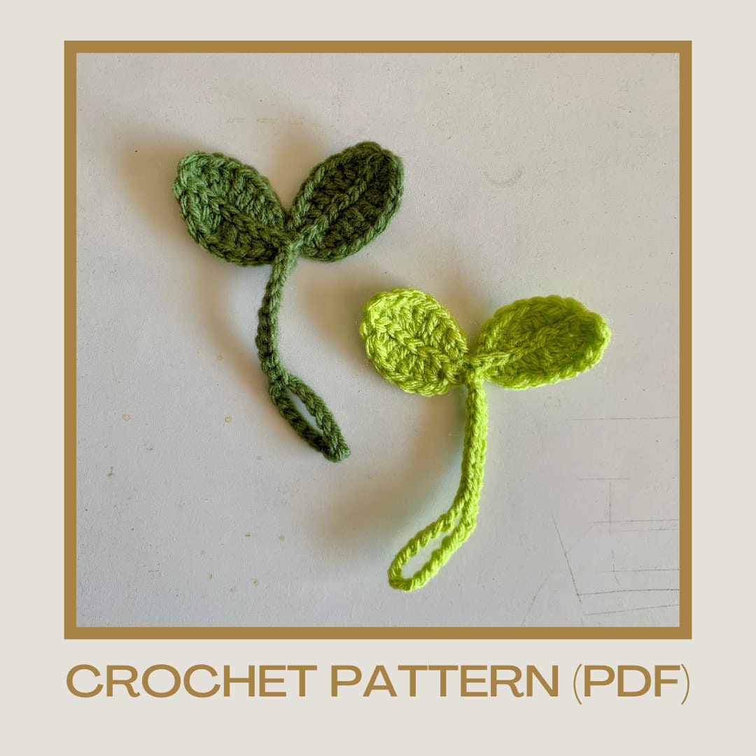 PDF DOWNLOAD Crochet Sprout Cable Tie and Bookmark Pattern / Etsy