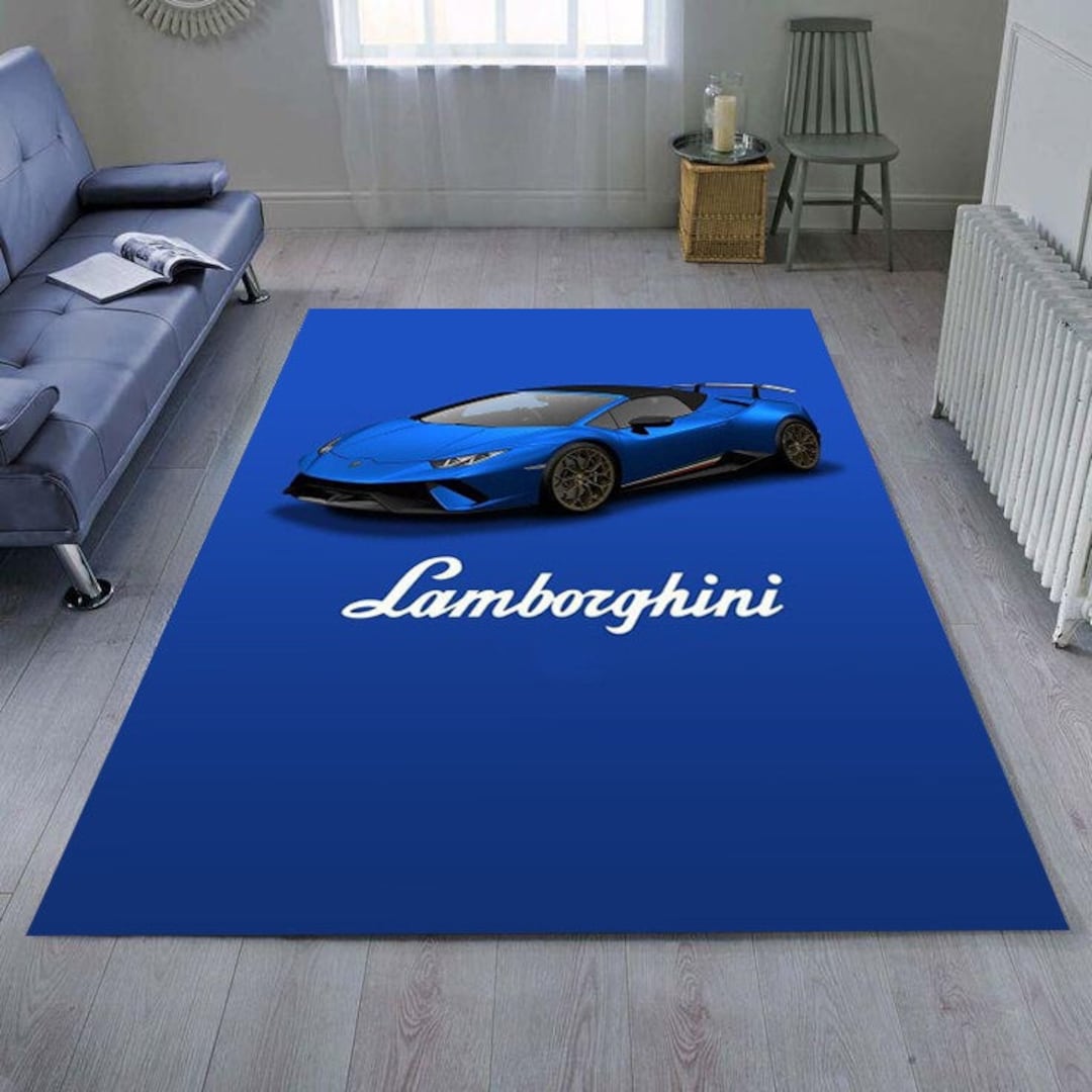 Car Brand Logo Rug, Man Cave Rug, Living Room Rug, Easter