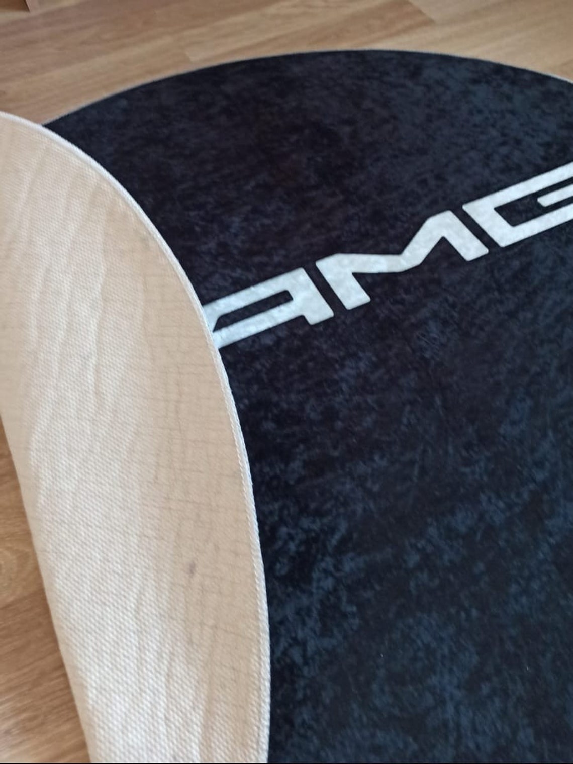 Mercedes Amg Logo Round Rug Carpet Car Brand Man Cave Rug Etsy