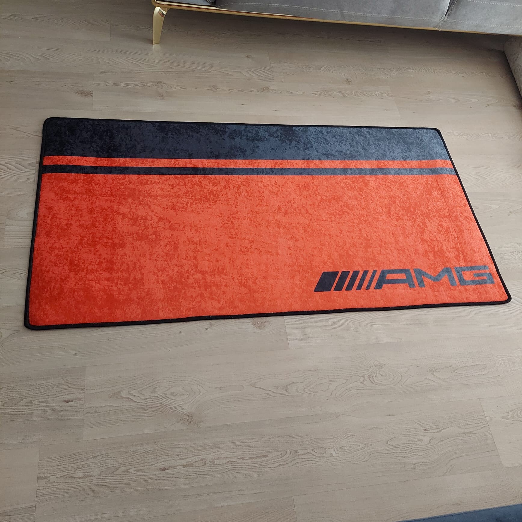 Mercedes Amg Logo Round Rug, Carpet, Car Brand, Man Cave Rug, Kidsroom