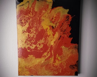 Colgante de pared de acrílico vertido