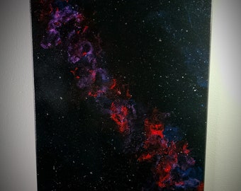 Pintura de lienzo de galaxia
