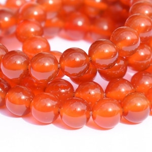 Carnelian beads 8mm AAA round beads, DIY gem