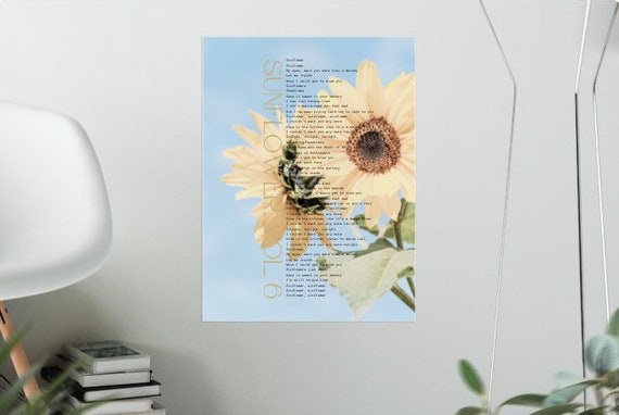 Sunflower Vol. 6 Lyrics Digital Print 