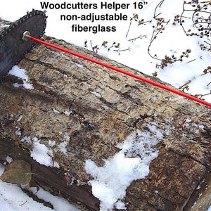 Woodcutters Helper 16 inch Magnetic Fiberglass Firewood Measuring Attachment