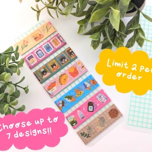 Sampler washitape - 12 inch/ontwerp | Washi Tape - Bujo Sticker - Leuke sticker - Planner Washi Tape - Journal Washi Tape