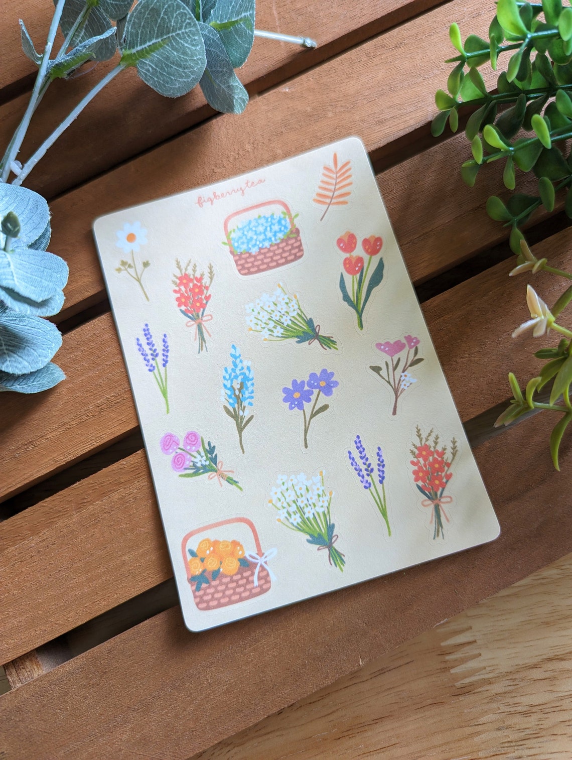 Cottagecore Floral Sticker Sheet | Kawaii Illustrated Planner Stickers ...