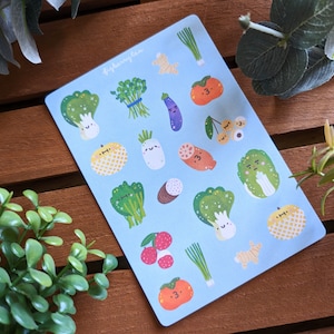 Feuille d'autocollants de produits asiatiques | Stickers kawaii - Papeterie mignonne - Stickers nourriture - Stickers bujo mignon - Stickers marché asiatique - Stickers supermarché