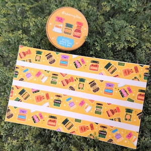 Spices Washi Tape | 15mm x 10m | Decorative Tape - Kawaii Cute - Bullet Journal Planner - Stationery - Cute Bujo - Daily Life
