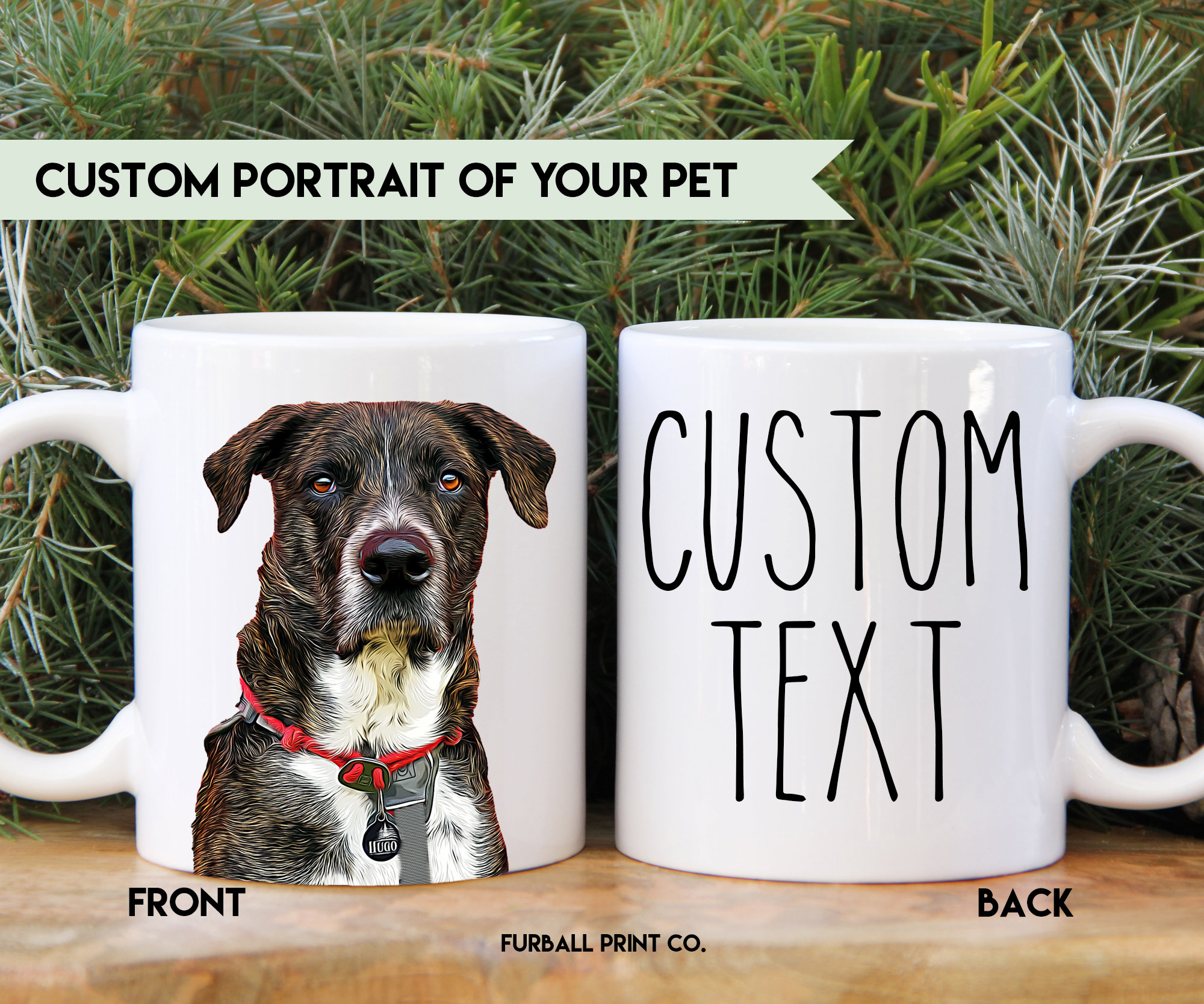 Rae Dunn #1 Dog Dad Ceramic Mug - 12 Oz Matte Black With Gold Ribbon, Father's Day Gift - View #8
