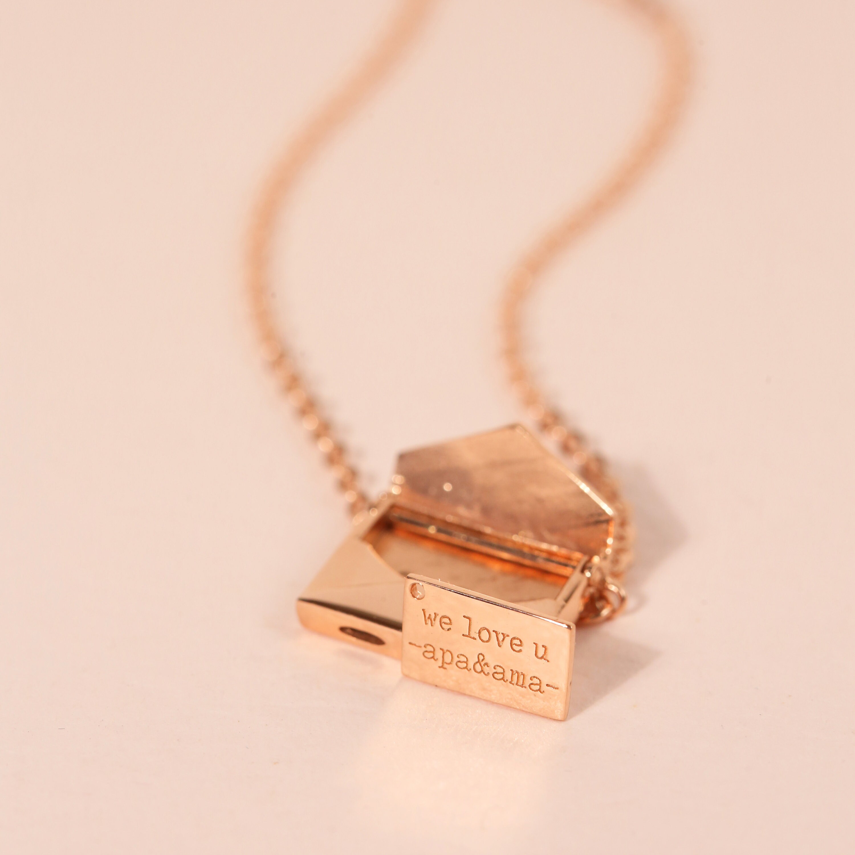 Engravable Petite Love Letter Necklace 
