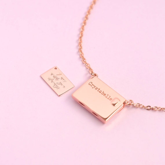 Engravable Petite Love Letter Necklace 