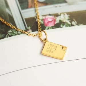 Engravable Petite Love Letter Necklace 