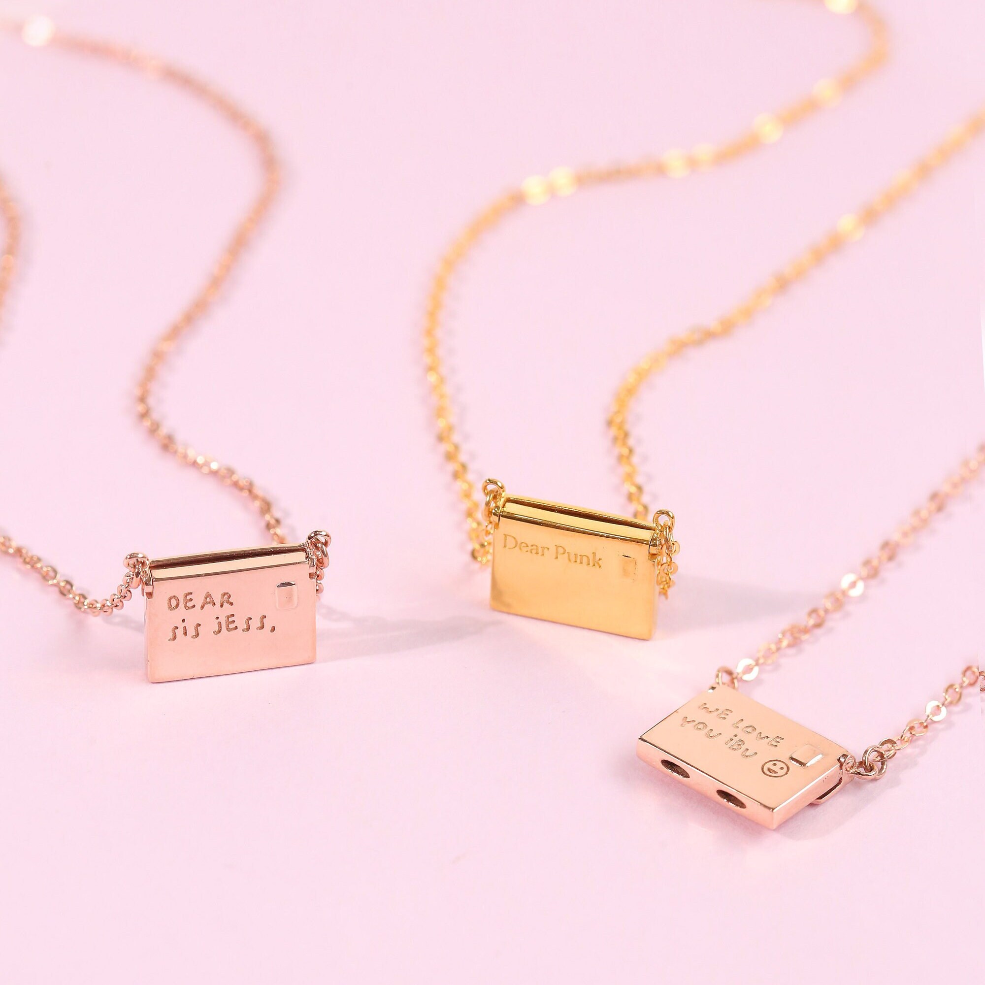 Engravable Petite Love Letter Necklace 