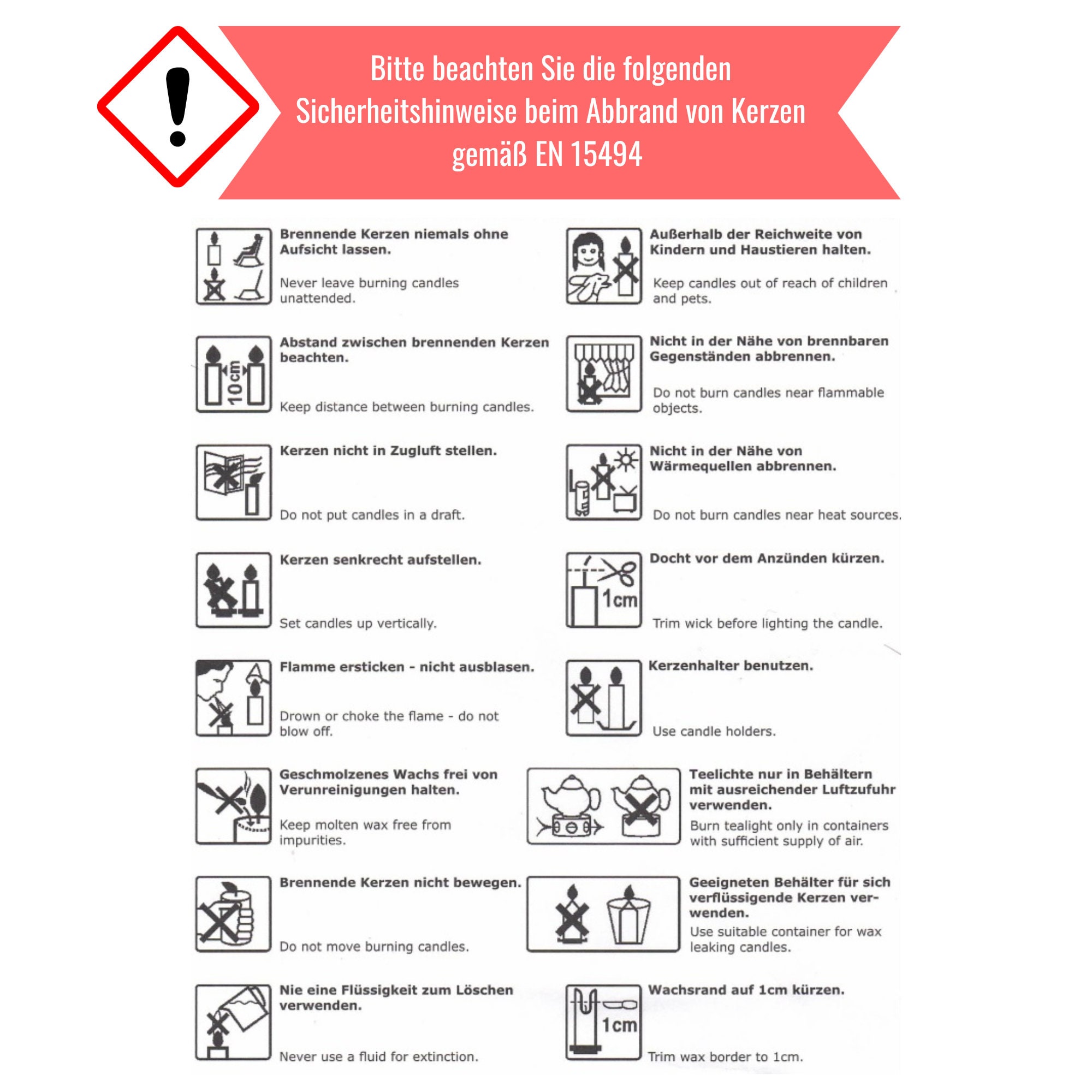 BIROYAL Kerzentattoos 8 Bögen - 210+ Motive Wassertransfer Aufkleber