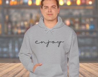 Hoodie Damen,  Langer Pullover für Damen und Herren,  ENJOY