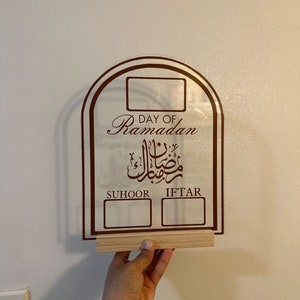 ramadan countdown acrylic